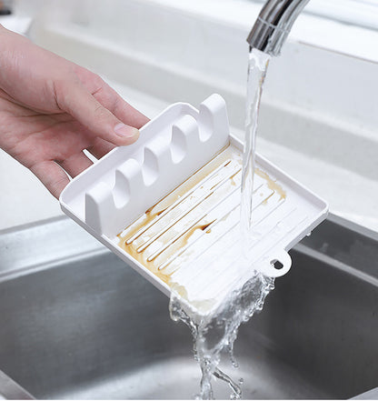 Organize Your Kitchen with Rack Sponge Rest for Tableware.