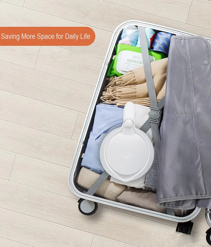 Travel Holding Foldable Electric Kettle - 1 Litre Portable Water Heater, Fast Boiling Silica Gel Teapot for Home & Travel