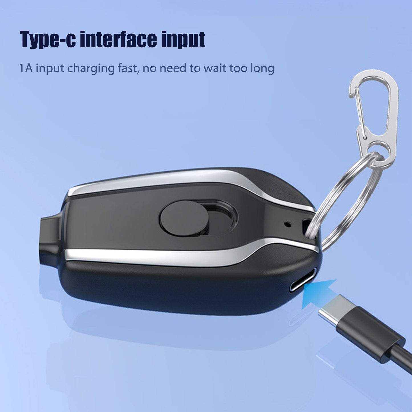 Portable Charger Keychain Power Pod 2 in 1 Fast Charging Key Chain