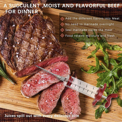 Stainless Steel Barbecue Meat Syringe - Perfect for Bari Eid!