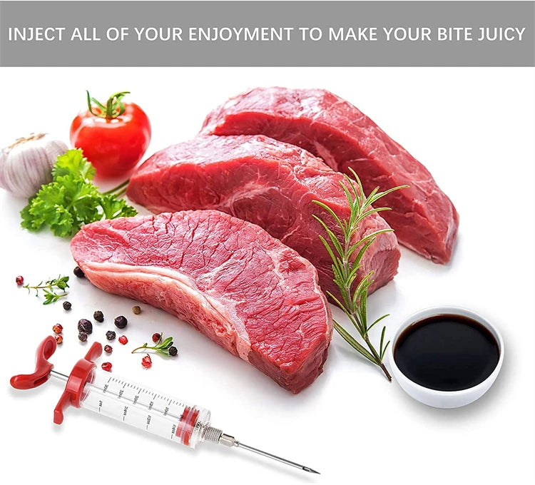 Stainless Steel Barbecue Meat Syringe - Perfect for Bari Eid!