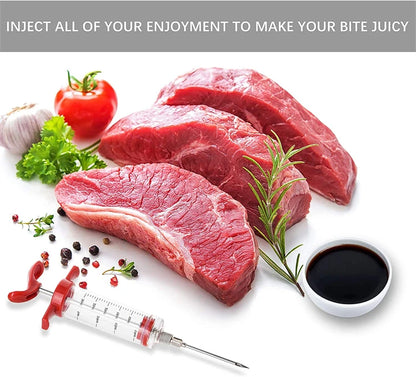 Stainless Steel Barbecue Meat Syringe - Perfect for Bari Eid!