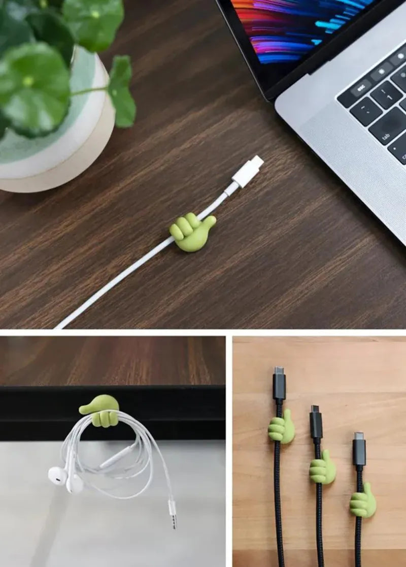 Self-Adhesive Wall Decoration Hook Creative Silicone Thumb Key Hanger