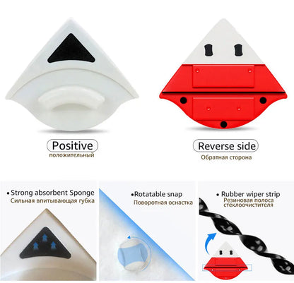 Magnetic Window Double Side Glass Wiper Cleaner Surface 4 Type Cleaning Brush New