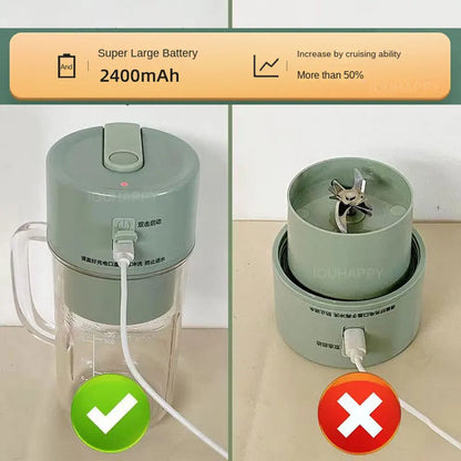 Blend & Go: Portable Juicer & Ice Crusher – Your On-the-Go Freshness Companion