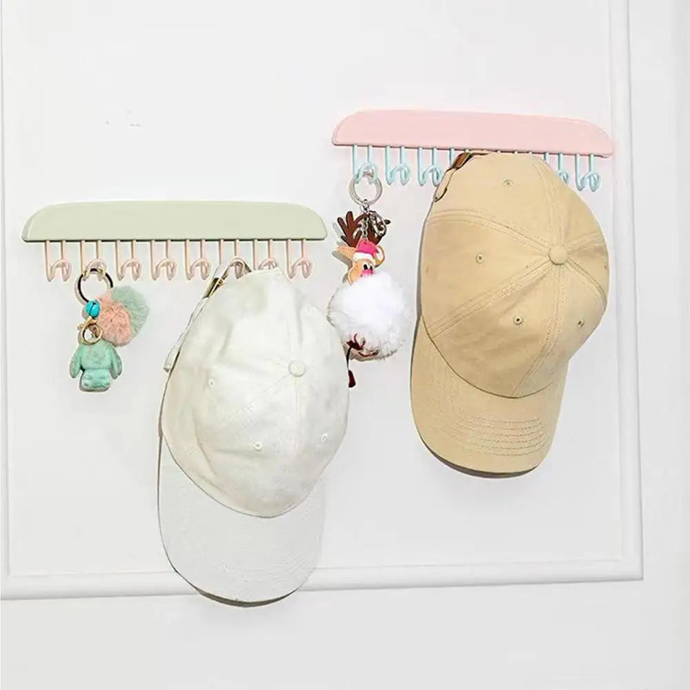 8 Hooks Multi-Purpose Adhesive Hanger – Space-Saving Organizer for Kitchen, Bathroom & Cabinets
