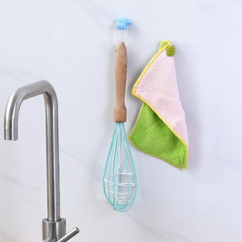 Self-Adhesive Wall Decoration Hook Creative Silicone Thumb Key Hanger