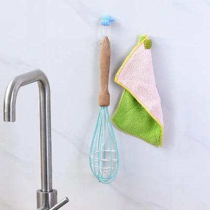 Self-Adhesive Wall Decoration Hook Creative Silicone Thumb Key Hanger