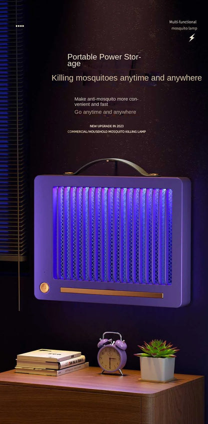 New Wall-Mounted & Portable Mosquito Killer Lamp: Desktop Charging, Outdoor LED Mosquito Eliminator for Home and Travel"