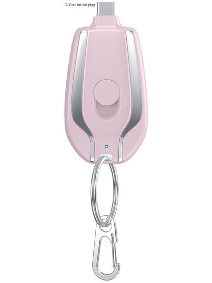Portable Charger Keychain Power Pod 2 in 1 Fast Charging Key Chain