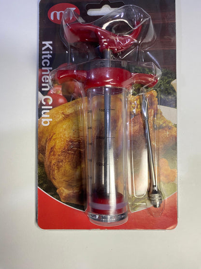 Stainless Steel Barbecue Meat Syringe - Perfect for Bari Eid!