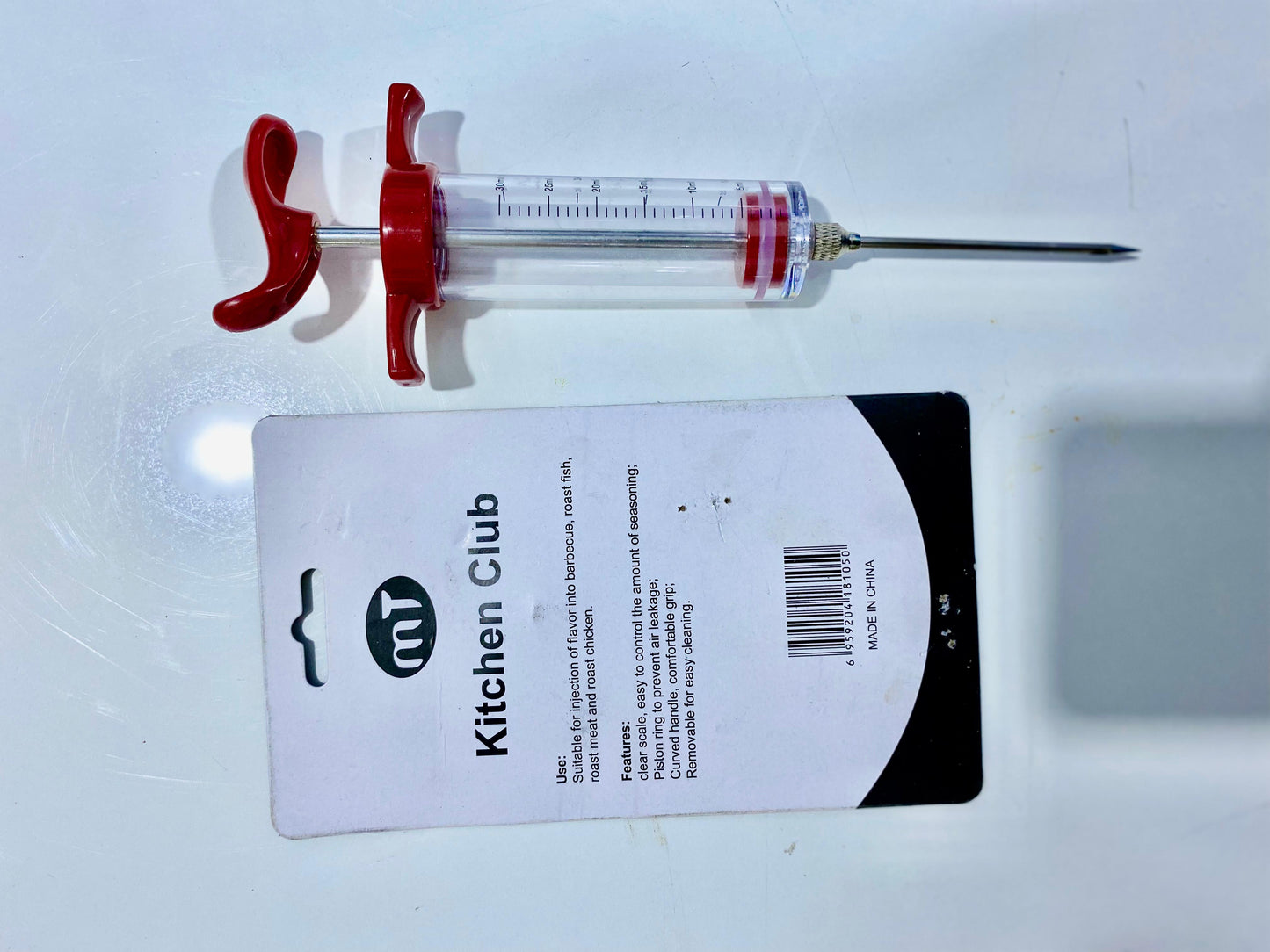 Stainless Steel Barbecue Meat Syringe - Perfect for Bari Eid!