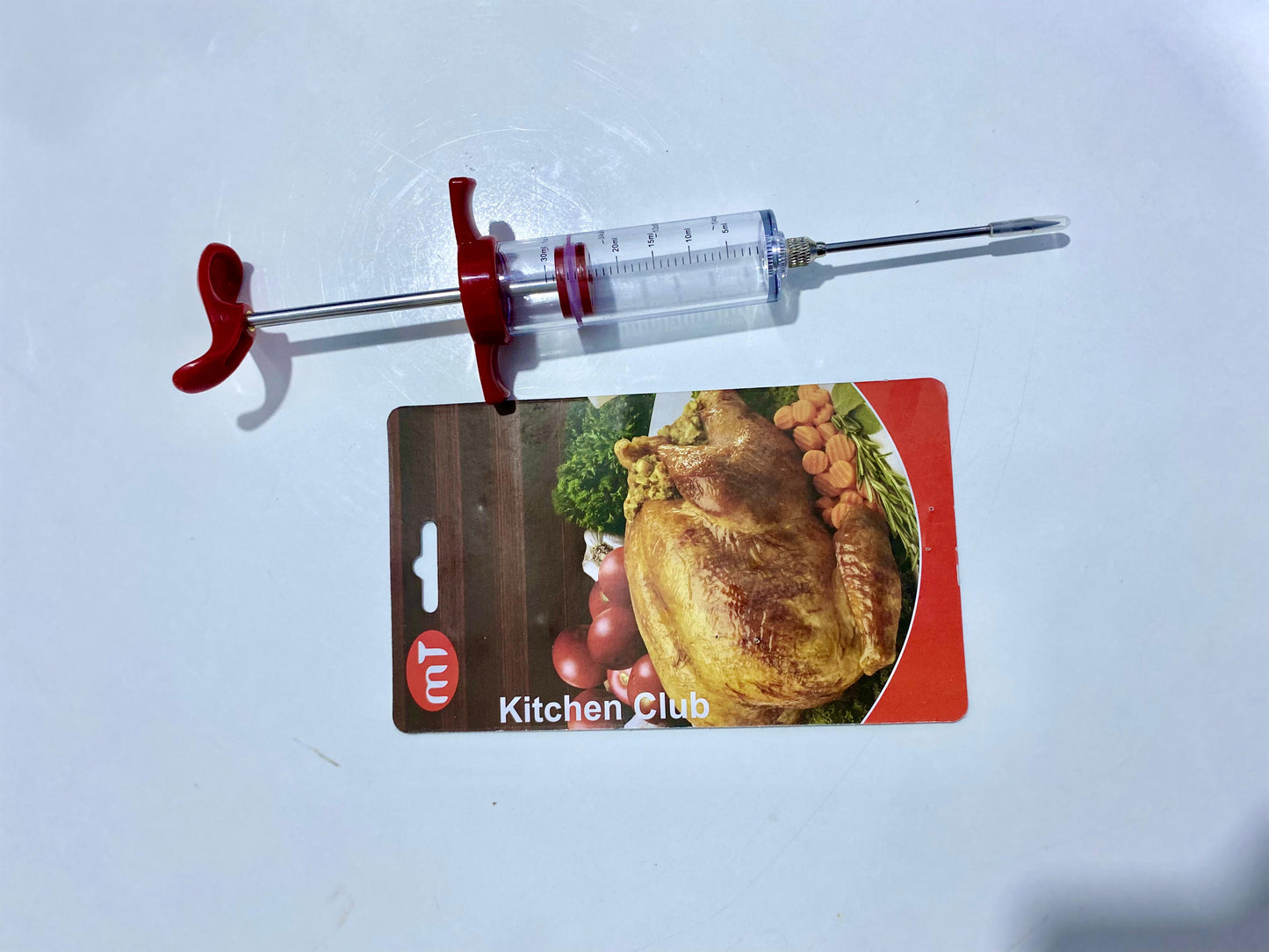 Stainless Steel Barbecue Meat Syringe - Perfect for Bari Eid!