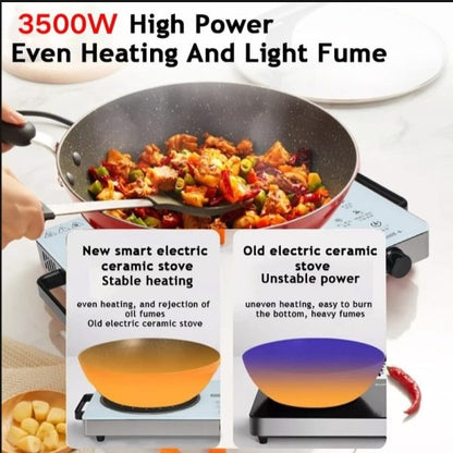 "Multifunctional Electric Stove 3500W – Infrared Cooker Compatible with All Pots | Energy Efficient & Durable"