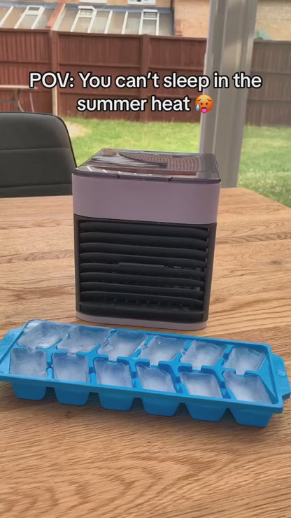 "Multi-Function Mini Air Conditioning Cooling Fan: USB-Powered Household Portable Air Conditioner and Humidifier with Strong Wind Capability"