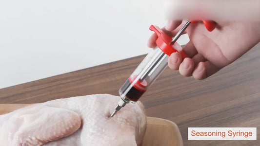 Stainless Steel Barbecue Meat Syringe - Perfect for Bari Eid!