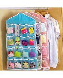 pack of 03 and 16 Pocket Closet Door Wall Hanging Storage Organizer Bag