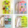 pack of 03 and 16 Pocket Closet Door Wall Hanging Storage Organizer Bag