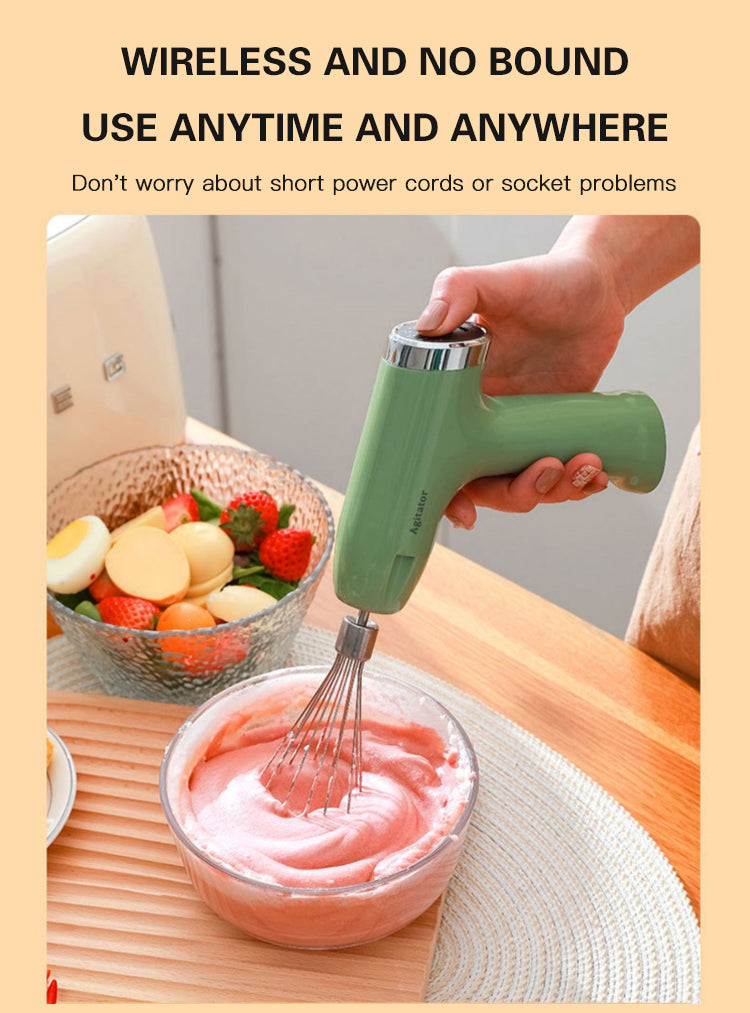 The Best Way to Save Time in the Kitchen? With the Wireless Electric Egg and Grinder Mixer!