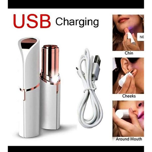 Remove Faceless Hairs With Flawless Facial Chargeable Usb Charging Epilator Face Hair Removal Lipstick Shaver