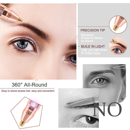 Flawless 2-in-1 Facial Hair Remover - Portable for Women