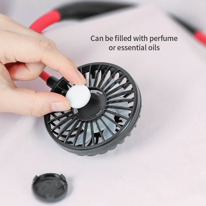 Mini Neck Fan Portable Hanging Neckband Fan USB Rechargeable