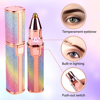 Flawless 2-in-1 Facial Hair Remover - Portable for Women