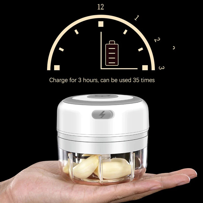 Electric Food Chopper - Rechargeable Wireless Kitchen Vegetable Mincer