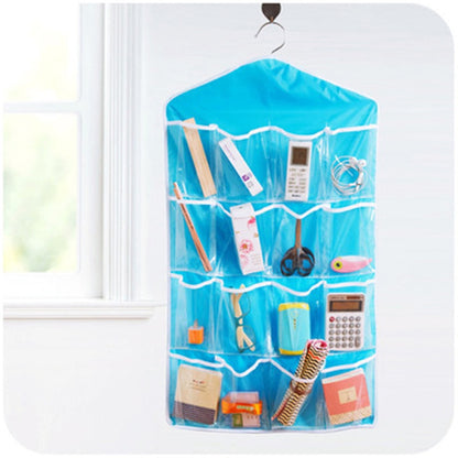 pack of 03 and 16 Pocket Closet Door Wall Hanging Storage Organizer Bag