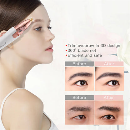 Flawless 2-in-1 Facial Hair Remover - Portable for Women