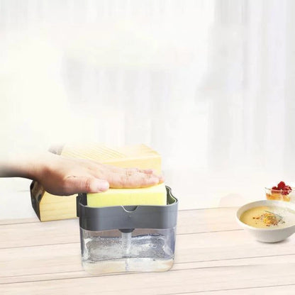 Soap Dispenser & Sponge in One Instant Cleanup