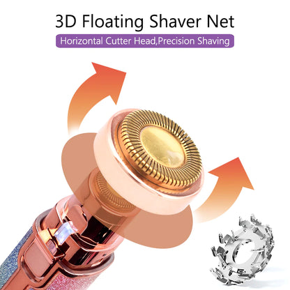 Flawless 2-in-1 Facial Hair Remover - Portable for Women