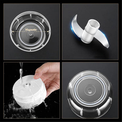 Electric Food Chopper - Rechargeable Wireless Kitchen Vegetable Mincer