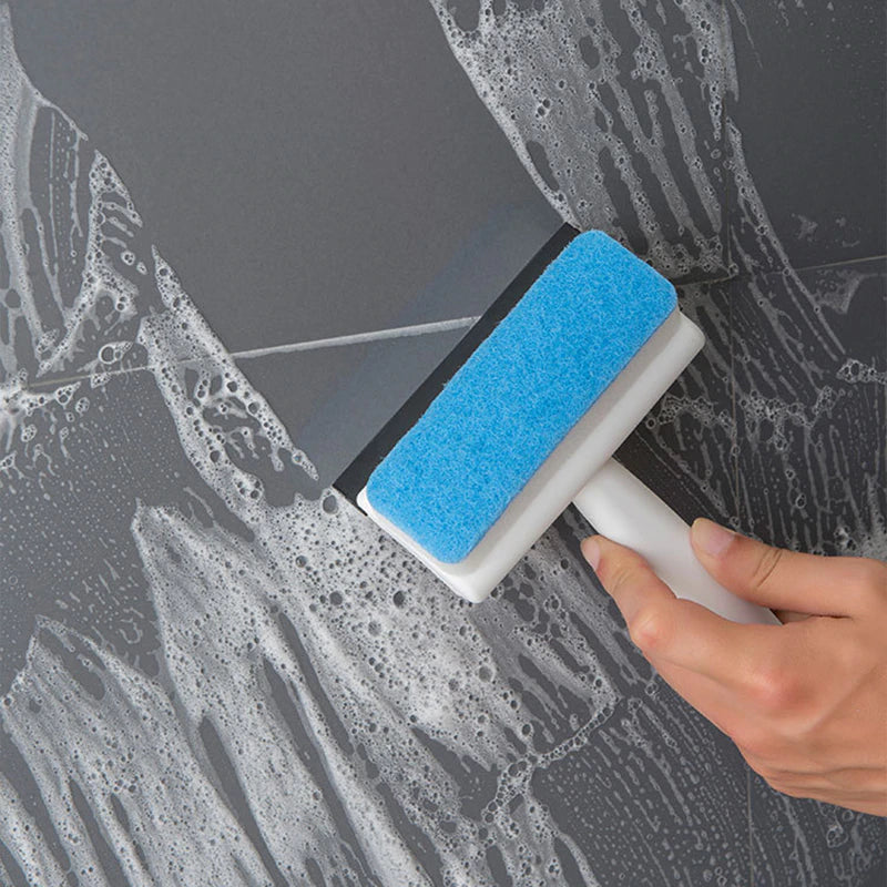 2-in-1 Glass Wiper Soap Cleaner | Squeegee + Brush