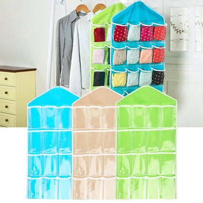 pack of 03 and 16 Pocket Closet Door Wall Hanging Storage Organizer Bag