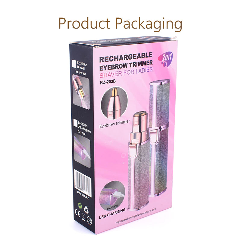 Flawless 2-in-1 Facial Hair Remover - Portable for Women