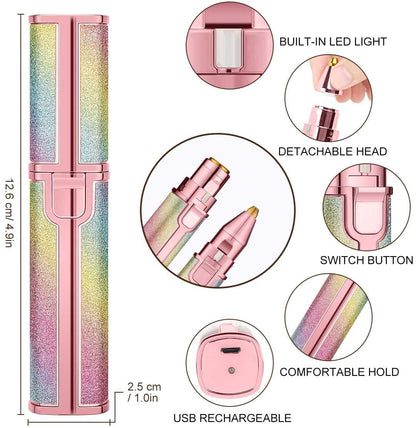Flawless 2-in-1 Facial Hair Remover - Portable for Women
