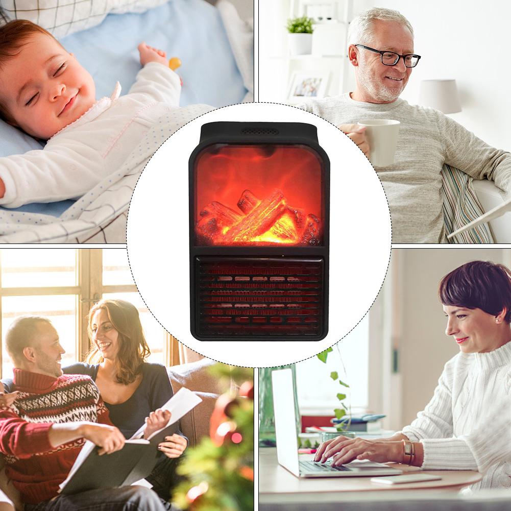 Keep That Home Sweet Home Warmer | Mini ElectricWall-outlet Flame Heater