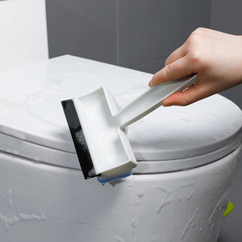 2-in-1 Glass Wiper Soap Cleaner | Squeegee + Brush