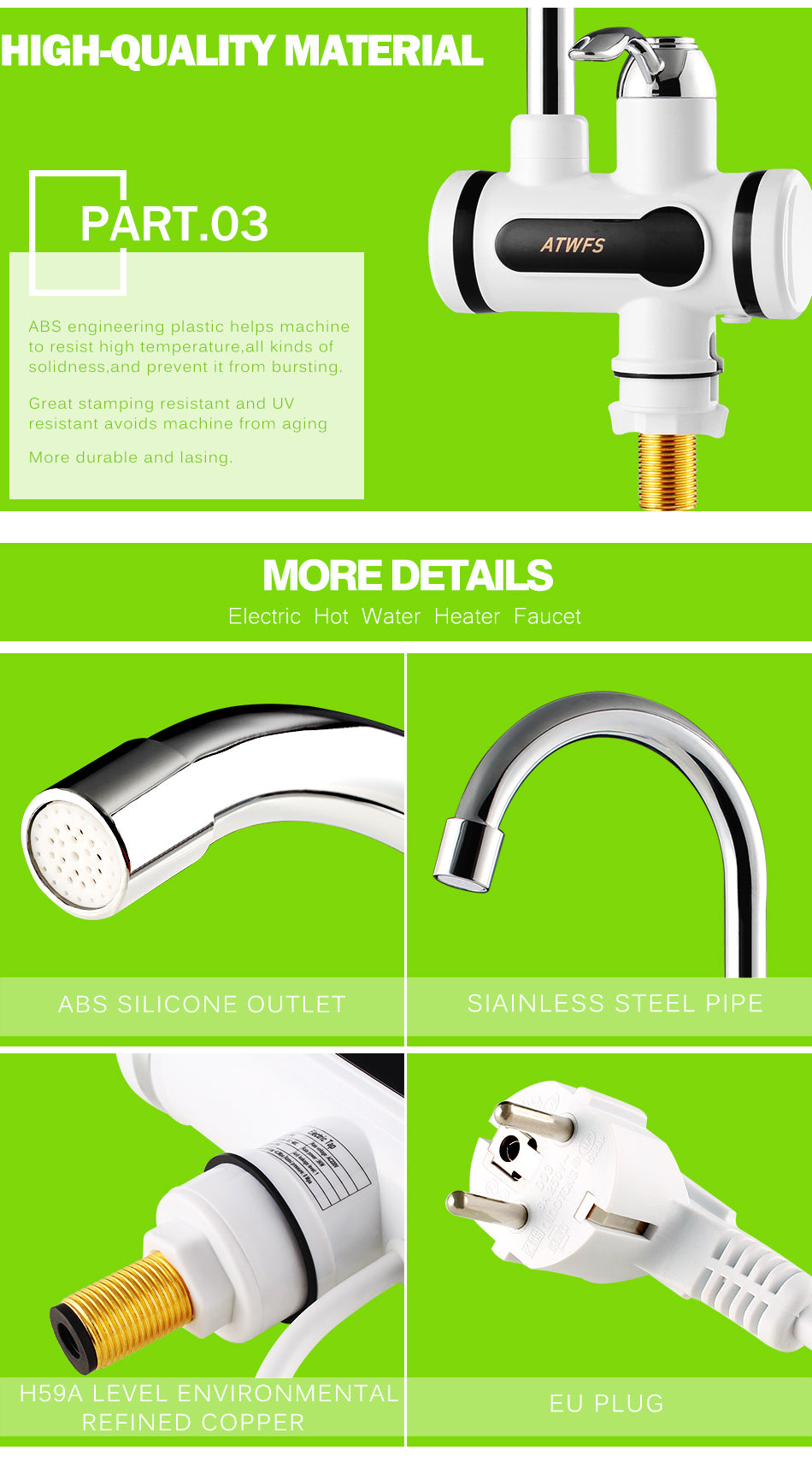Electric Heating Water Tap
