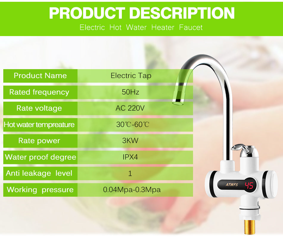 Electric Heating Water Tap
