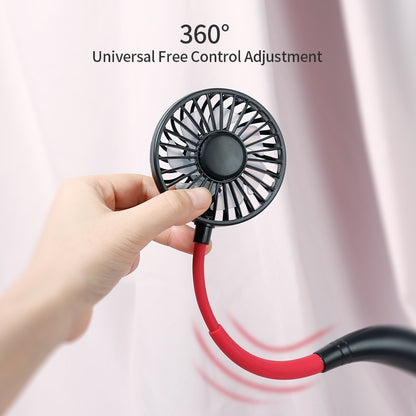 Mini Neck Fan Portable Hanging Neckband Fan USB Rechargeable