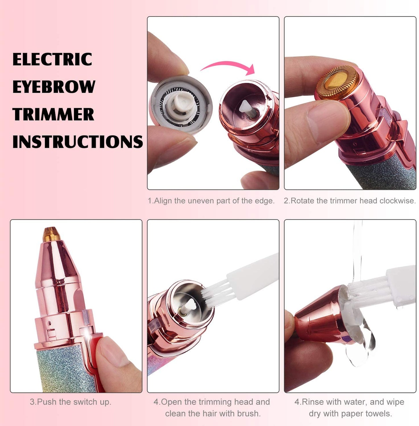 Flawless 2-in-1 Facial Hair Remover - Portable for Women