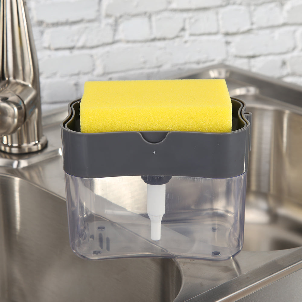 Soap Dispenser & Sponge in One Instant Cleanup