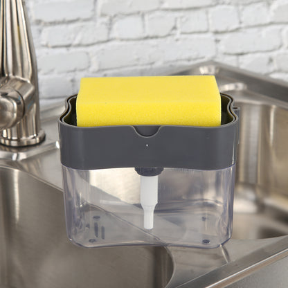 Soap Dispenser & Sponge in One Instant Cleanup
