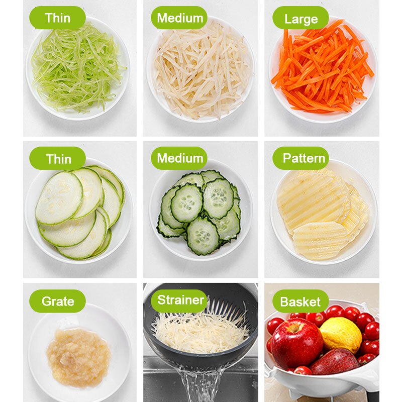 Multi-Functional Vegetable Slicer Kitchen Tools - Easy to Use, Fast, and Durable