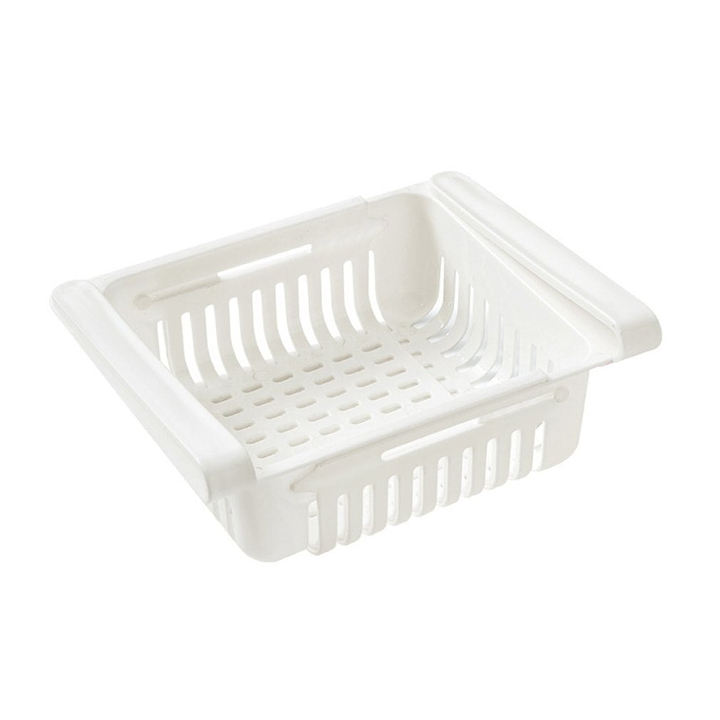 Keep your food fresh and organized with this adjustable storage basket