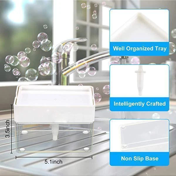 Soap Dispenser & Sponge in One Instant Cleanup