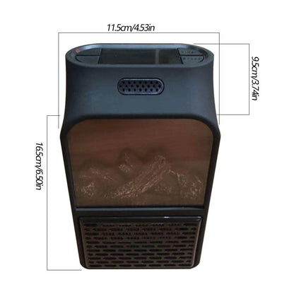 Keep That Home Sweet Home Warmer | Mini ElectricWall-outlet Flame Heater