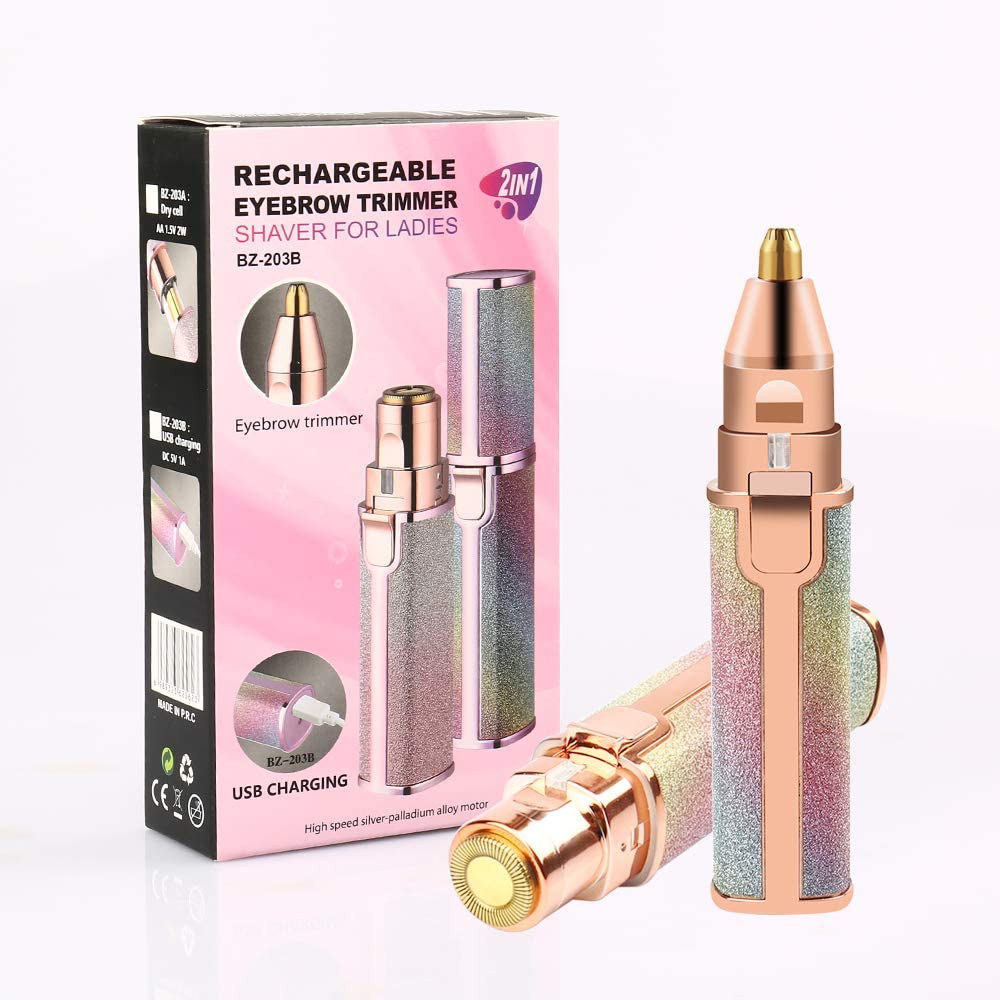 Flawless 2-in-1 Facial Hair Remover - Portable for Women